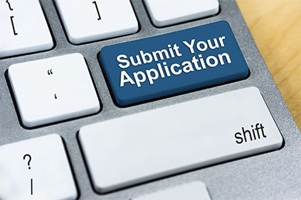 Submit your application key on keyboard image