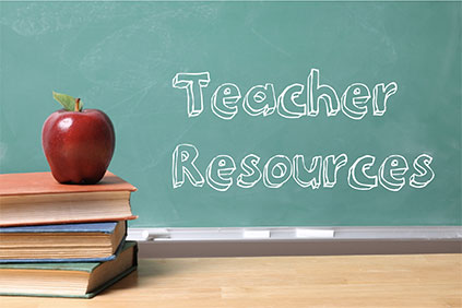 Teacher resources on blackboard image